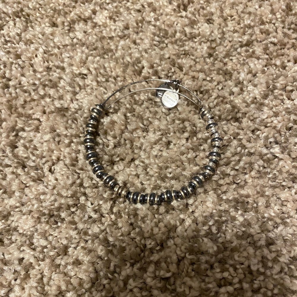 Alex and ani silver groove beaded bangle - Picture 6 of 6